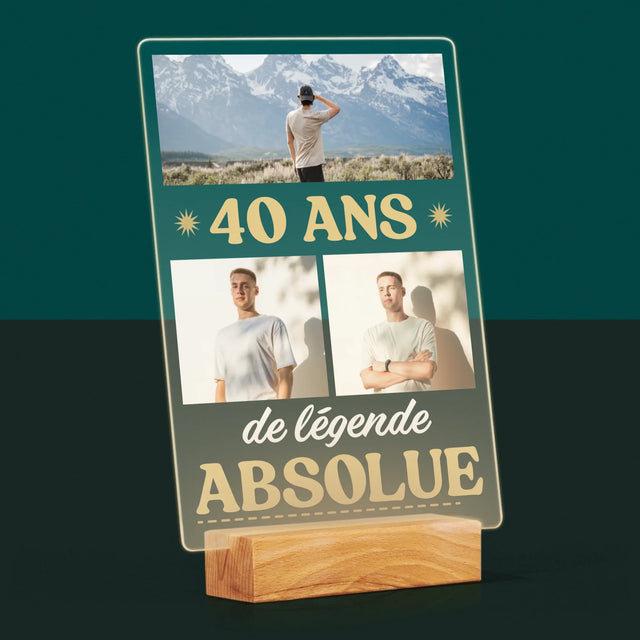Le Collage Photo: 40 Ans De Légende - Impression Sur Verre Acrylique 