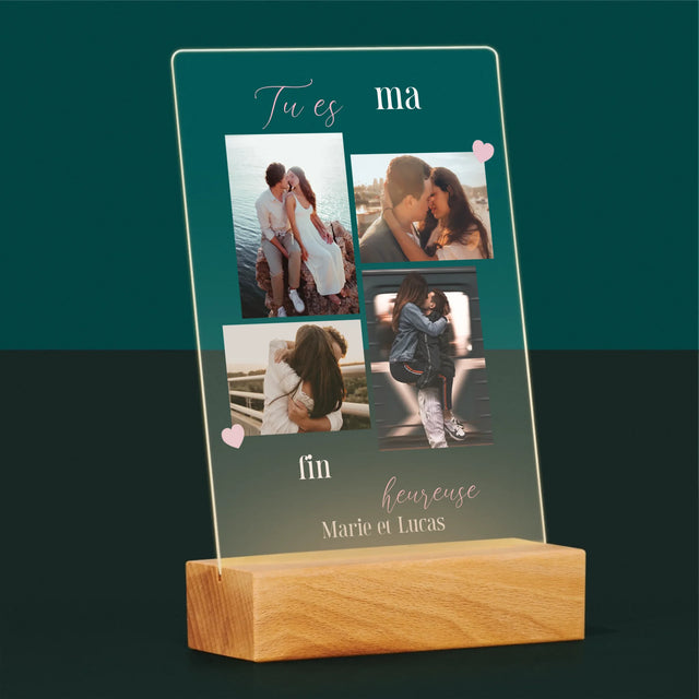 Le Collage Photo: Tu Es Ma Fin Heureuse - Impression Sur Verre Acrylique 