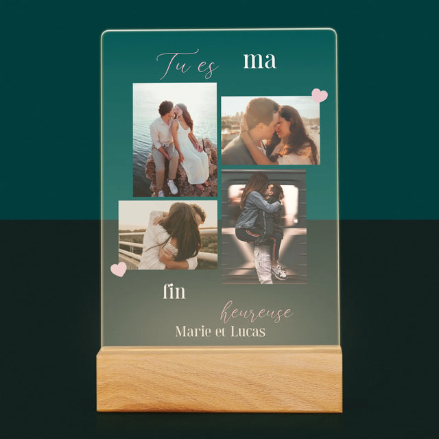 Le Collage Photo: Tu Es Ma Fin Heureuse - Impression Sur Verre Acrylique 