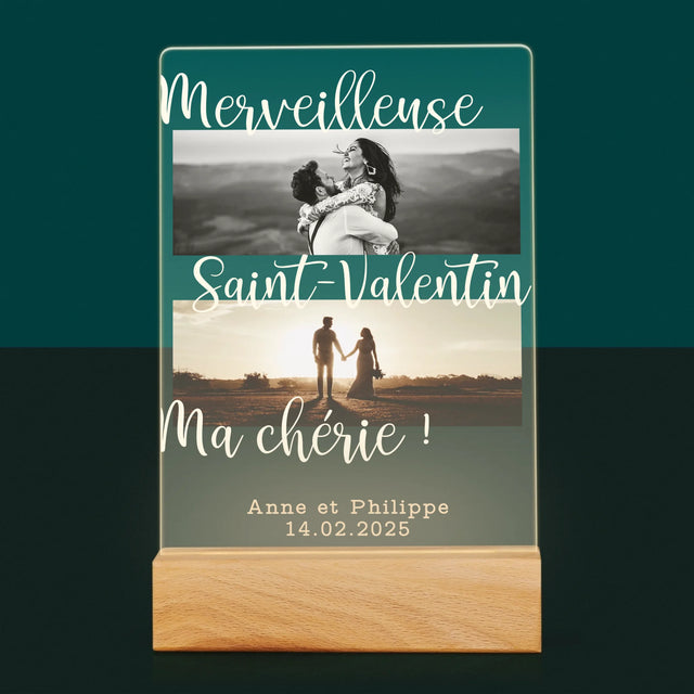 Le Collage Photo: Merveilleuse Saint-Valentin - Impression Sur Verre Acrylique 