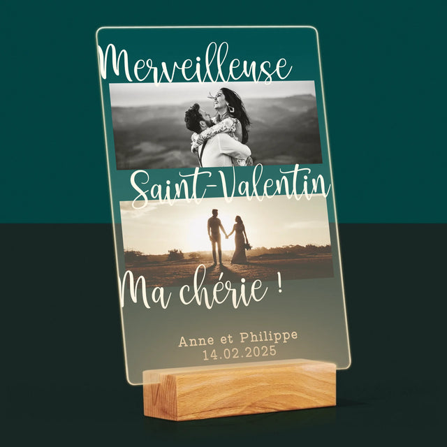 Le Collage Photo: Merveilleuse Saint-Valentin - Impression Sur Verre Acrylique 