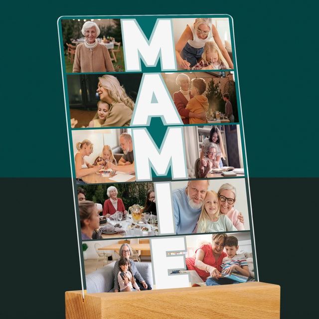 Le Collage Photo: Mamie - Impression Sur Verre Acrylique 