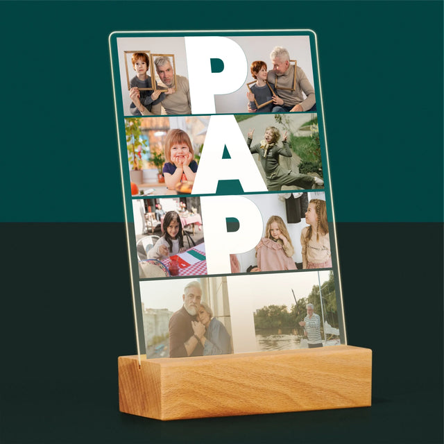 Le Collage Photo: Papi - Impression Sur Verre Acrylique 