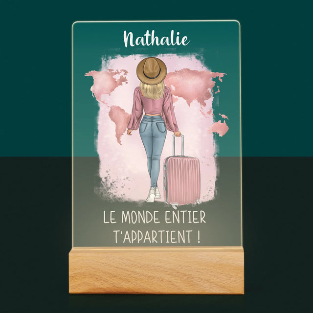 La Création Du Personnage: Voyageuse - Impression Sur Verre Acrylique 