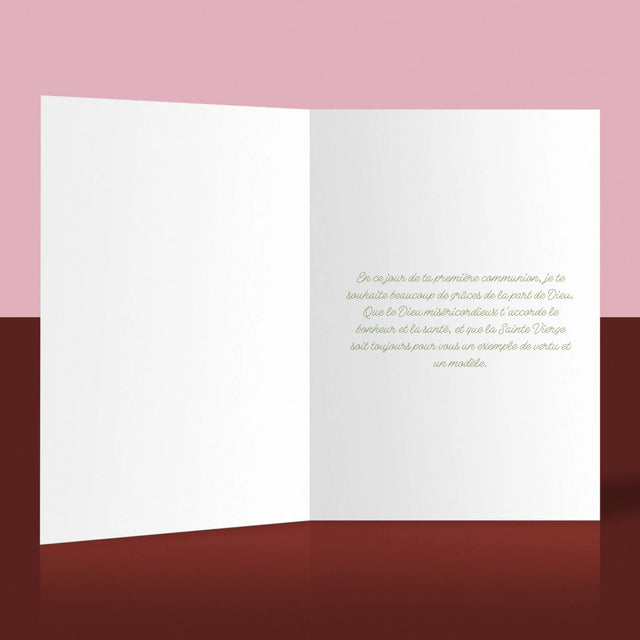 La Photo Et Un Texte: Souvenir De Communion, Marguerites - Carte De Vœux