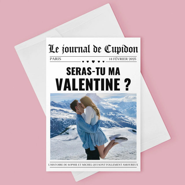 La Couverture De Magazine: Journal De La Saint-Valentin - Carte De Vœux