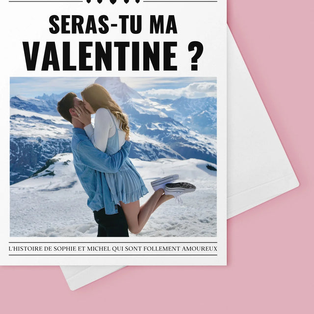 La Couverture De Magazine: Journal De La Saint-Valentin - Carte De Vœux