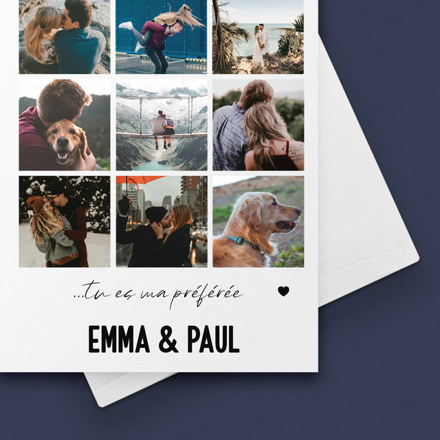 Le Collage Photo: De Toutes Les Personnes Dans Le Monde - Carte De Vœux