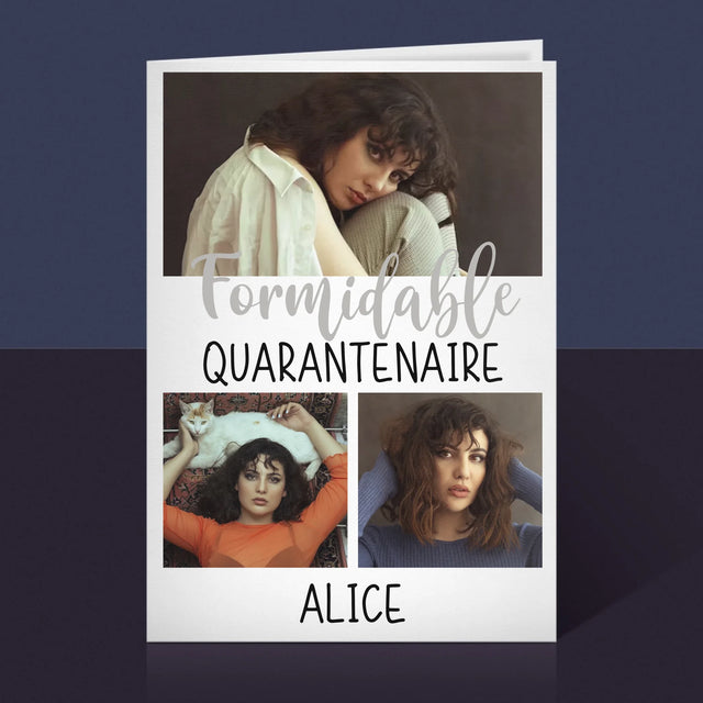 Le Collage Photo: Quarantenaire Formidable - Carte De Vœux