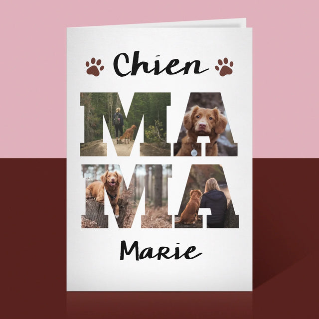 Collage Photo De Lettre: Chien Maman De Vos Photos - Carte De Vœux