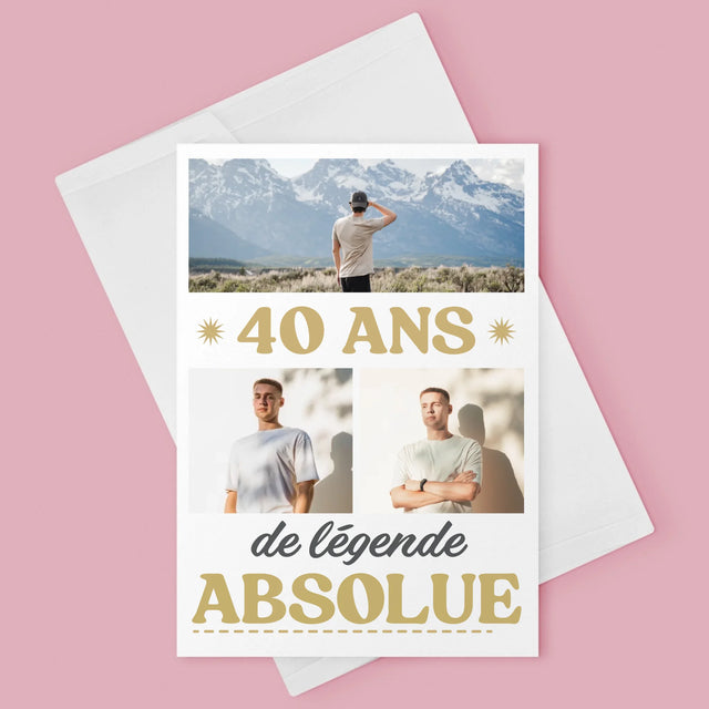Le Collage Photo: 40 Ans De Légende - Carte De Vœux