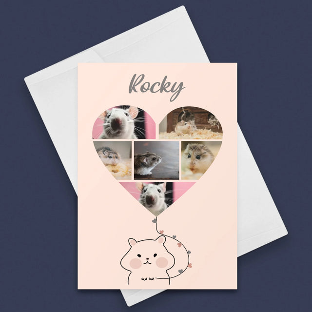 Le Collage Photo: Hamster - Carte De Vœux