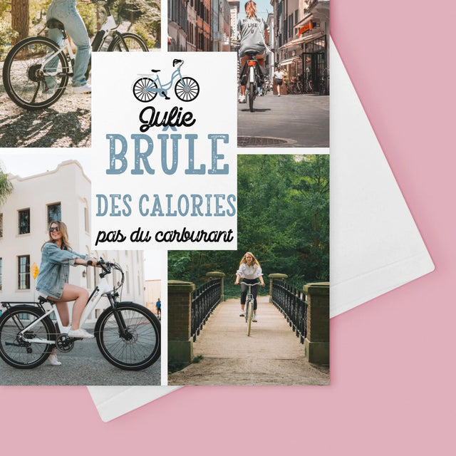 Le Collage Photo: Brûle Des Calories, Pas Du Carburant - Carte De Vœux