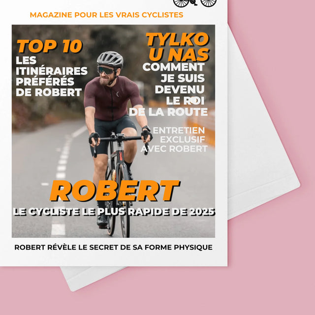 La Couverture De Magazine: Le Cycliste Le Plus Rapide - Carte De Vœux