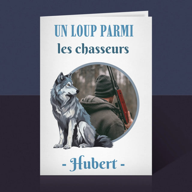 La Photo Et Un Texte: Un Loup Parmi Les Chasseur - Carte De Vœux