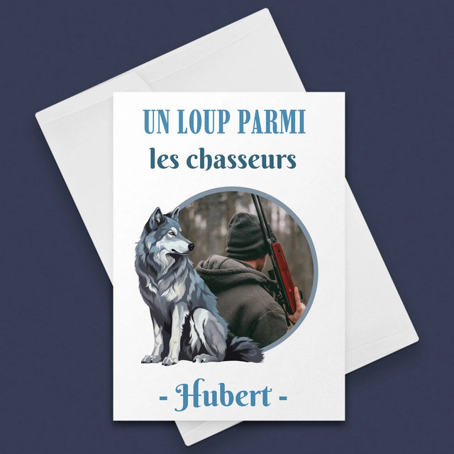 La Photo Et Un Texte: Un Loup Parmi Les Chasseur - Carte De Vœux