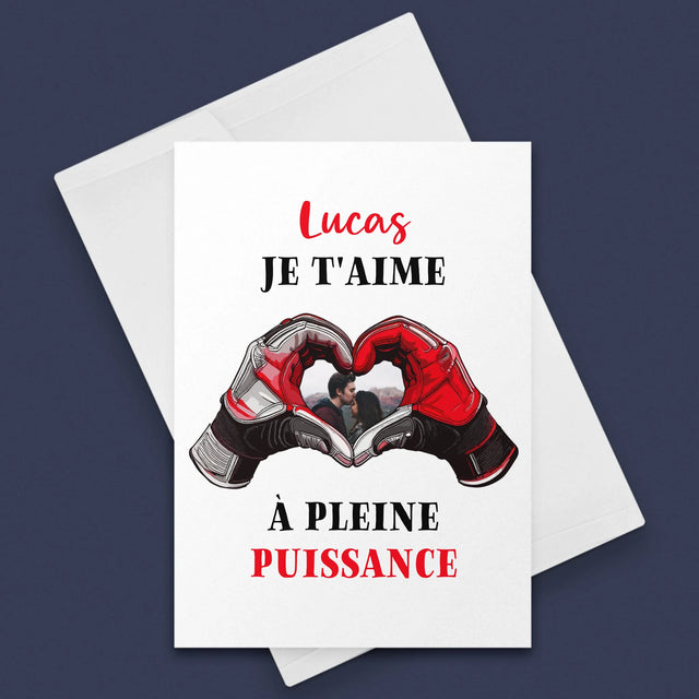 La Photo Et Un Texte: Je T'Aime À Pleine Puissance - Carte De Vœux