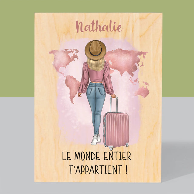 La Création Du Personnage: Voyageuse - Impression Sur Bois 