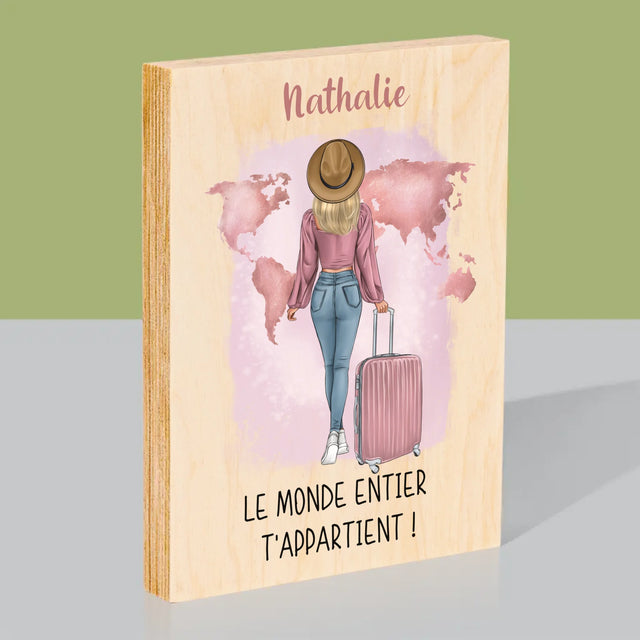 La Création Du Personnage: Voyageuse - Impression Sur Bois 