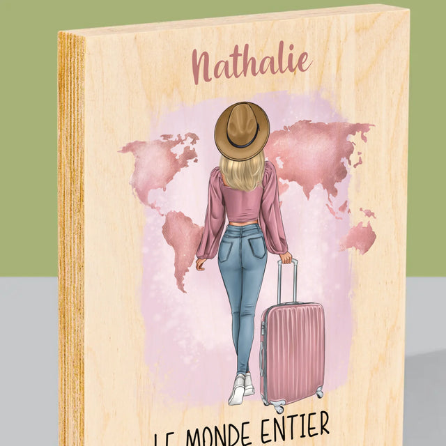 La Création Du Personnage: Voyageuse - Impression Sur Bois 