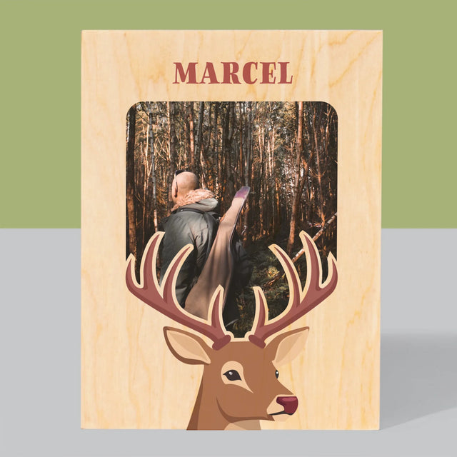 La Photo Et Un Texte: Le Cerf - Impression Sur Bois 