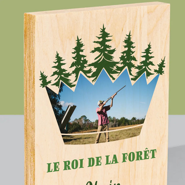 Forme Des Photos: Le Roi De La Forêt - Impression Sur Bois 