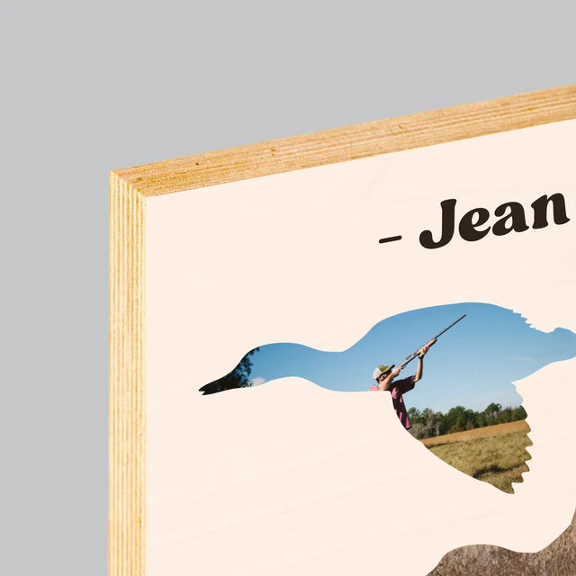 Forme Des Photos: Créé Pour Chasser - Impression Sur Bois 