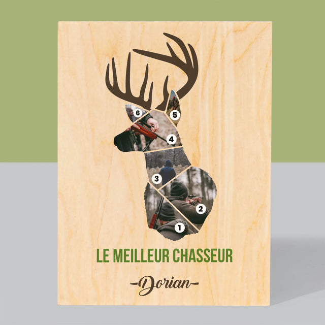 Forme Des Photos: Le Meilleur Chasseur - Impression Sur Bois 