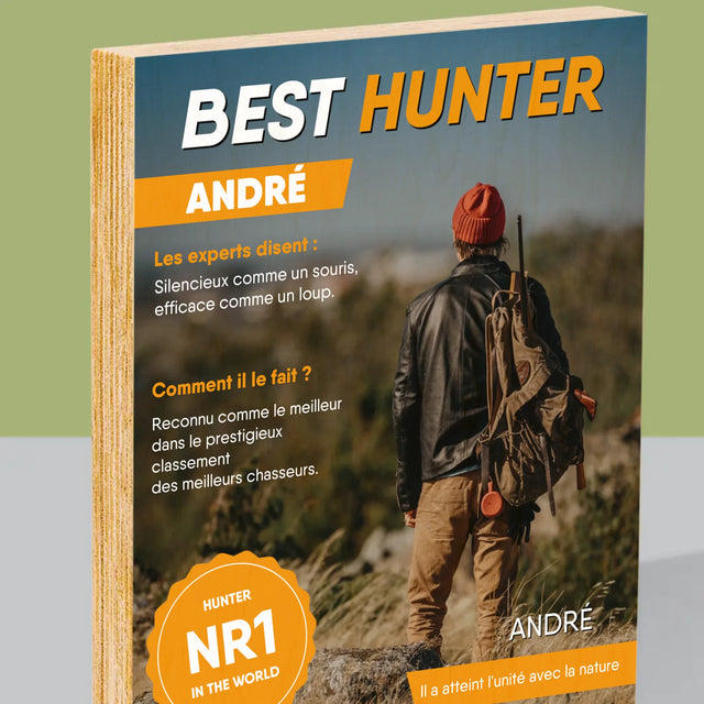 La Couverture De Magazine: Best Hunter - Impression Sur Bois 