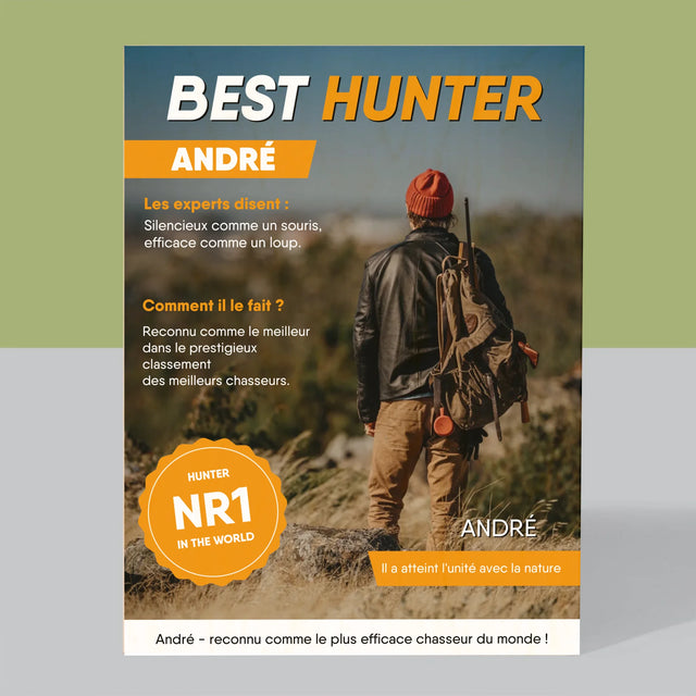 La Couverture De Magazine: Best Hunter - Impression Sur Bois 