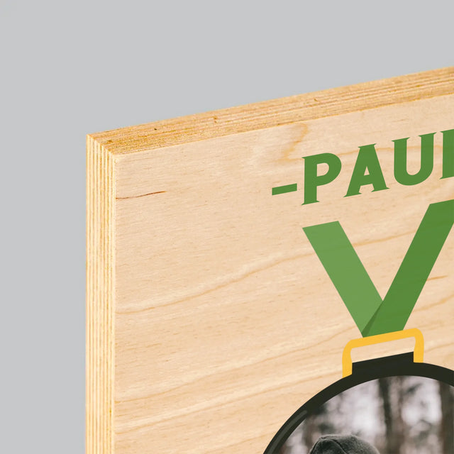 La Photo Et Un Texte: Chasseur En Or - Impression Sur Bois 