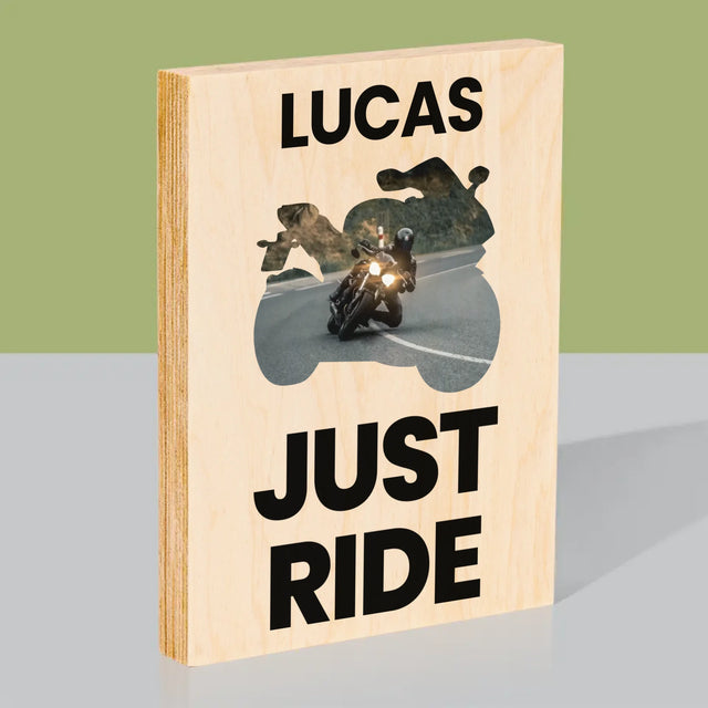 Forme Des Photos: Just Ride - Impression Sur Bois 