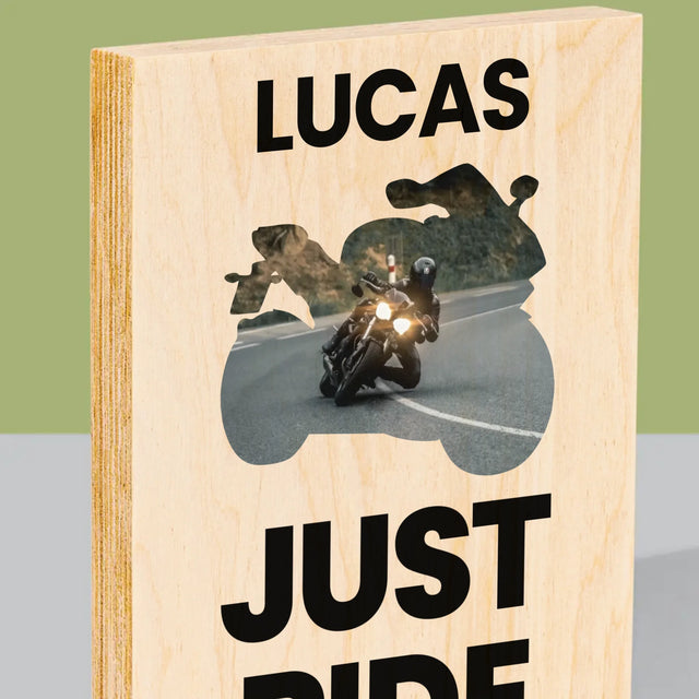 Forme Des Photos: Just Ride - Impression Sur Bois 