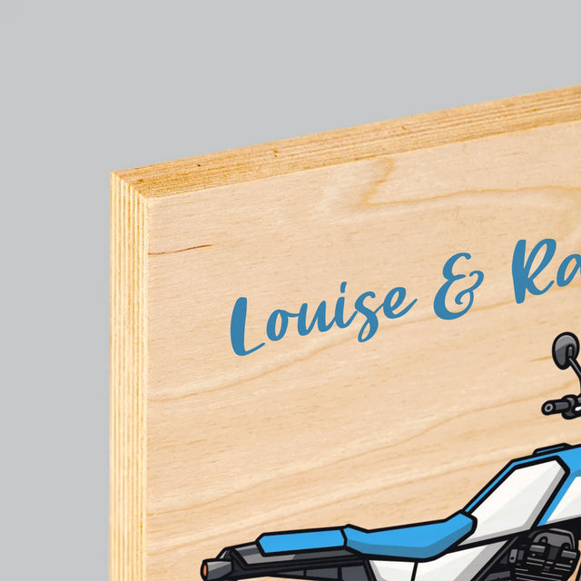 Le Collage Photo: Ensemble À Perte De Vue - Impression Sur Bois 