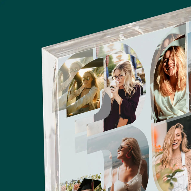 Le Collage Photo: 30E Anniversaire, Vœux - Bloc Acrylique 