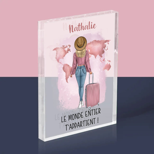 La Création Du Personnage: Voyageuse - Bloc Acrylique 