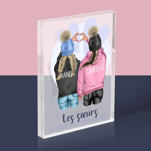 La Création Du Personnage: Amies De L'Hiver - Bloc Acrylique 