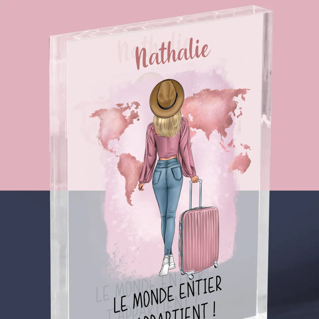 La Création Du Personnage: Voyageuse - Bloc Acrylique 
