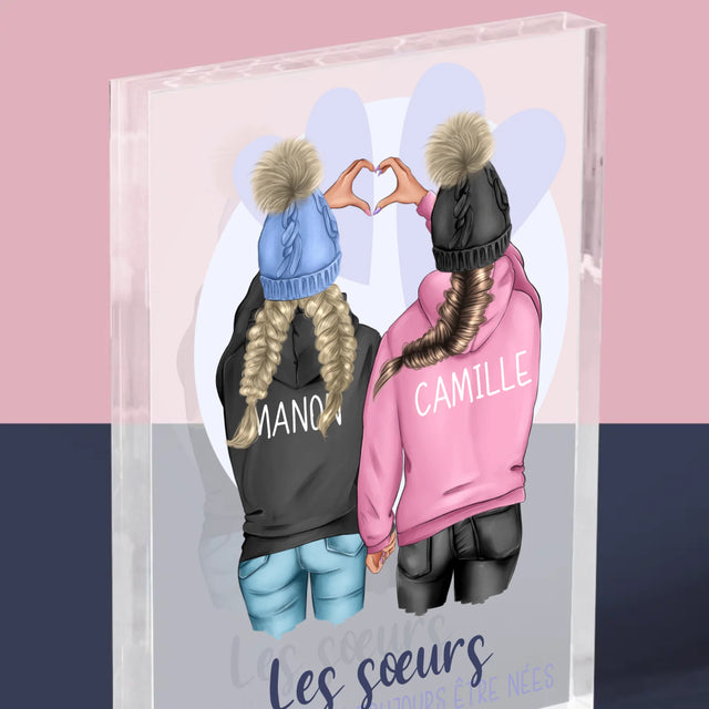 La Création Du Personnage: Amies De L'Hiver - Bloc Acrylique 