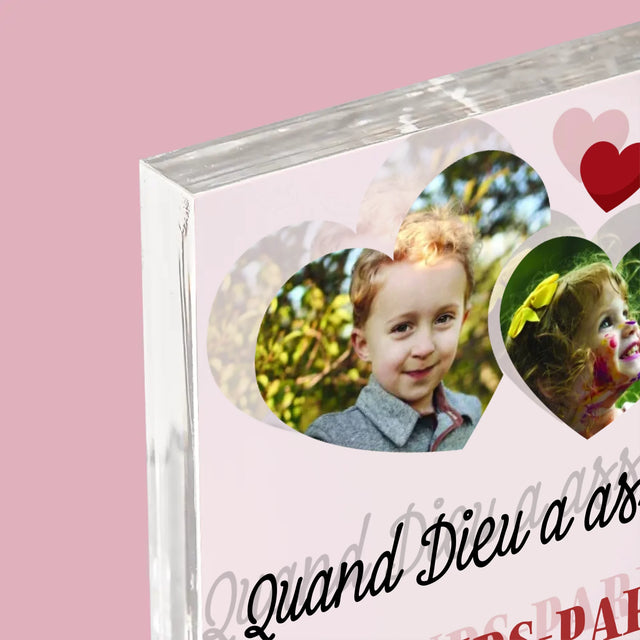 Le Collage Photo: Quand Dieu A Assigné Les Grands-Parents - Bloc Acrylique 
