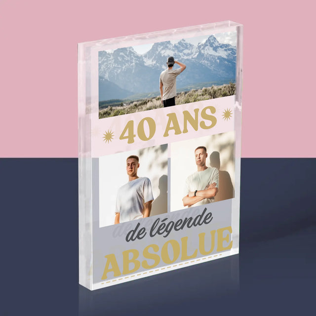 Le Collage Photo: 40 Ans De Légende - Bloc Acrylique 