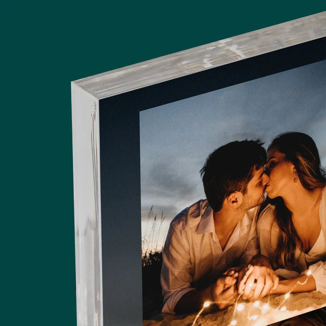 La Photo Et Un Texte: Spotify Avec Vos Photos Et Votre Code Qr - Bloc Acrylique 