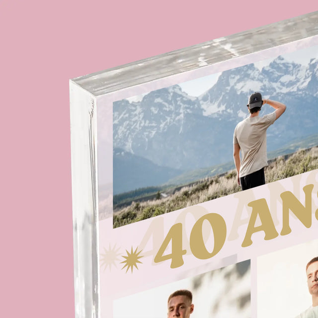 Le Collage Photo: 40 Ans De Légende - Bloc Acrylique 