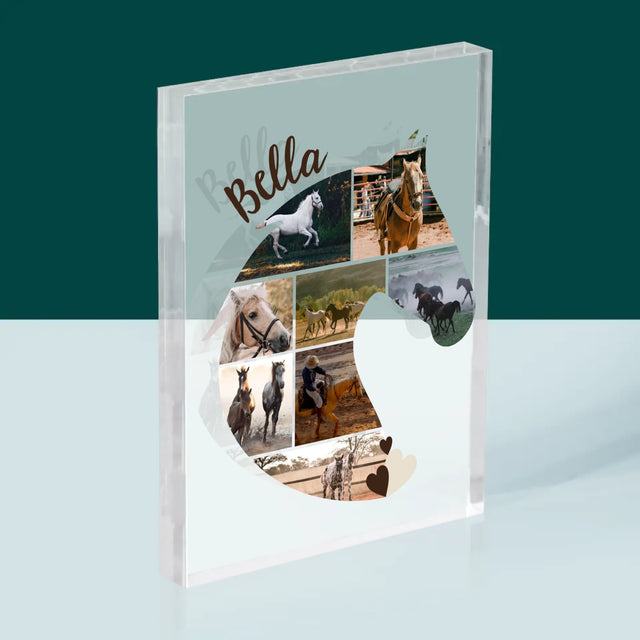 Forme Des Photos: Cheval - Bloc Acrylique 