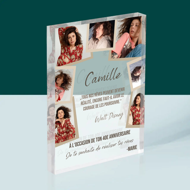 Le Collage Photo: Réalise Tes Rêves - Bloc Acrylique 