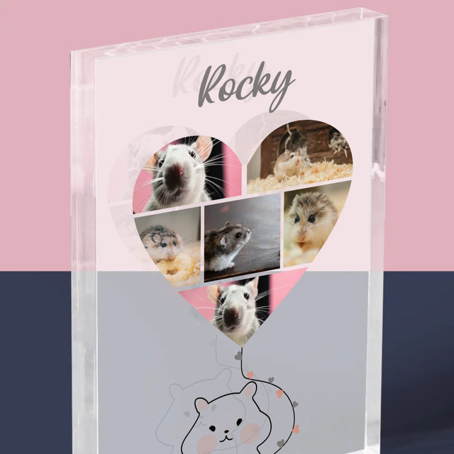 Le Collage Photo: Hamster - Bloc Acrylique 