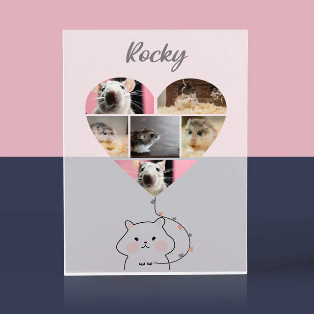 Le Collage Photo: Hamster - Bloc Acrylique 