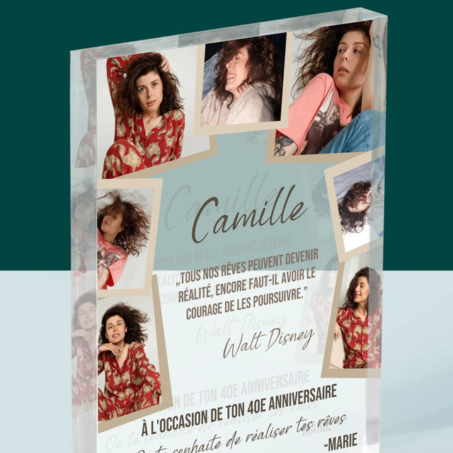 Le Collage Photo: Réalise Tes Rêves - Bloc Acrylique 