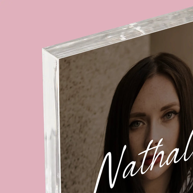 La Photo Et Un Texte: 40E Anniversaire Joyeux Anniversaire - Bloc Acrylique 