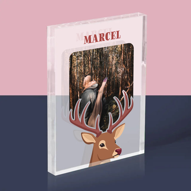 La Photo Et Un Texte: Le Cerf - Bloc Acrylique 